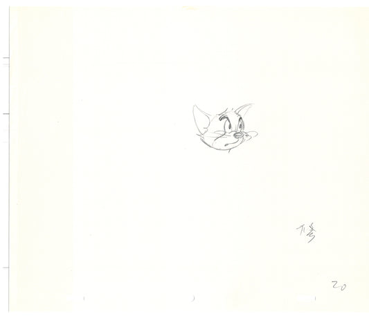 TOM AND JERRY The Movie Original Production Drawing Hanna Barbera 1992 Drawn by and from Estate of Animator Phil Babet b16