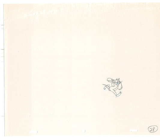 TOM AND JERRY The Movie Original Production Drawing Hanna Barbera 1992 Drawn by and from Estate of Animator Phil Babet b17
