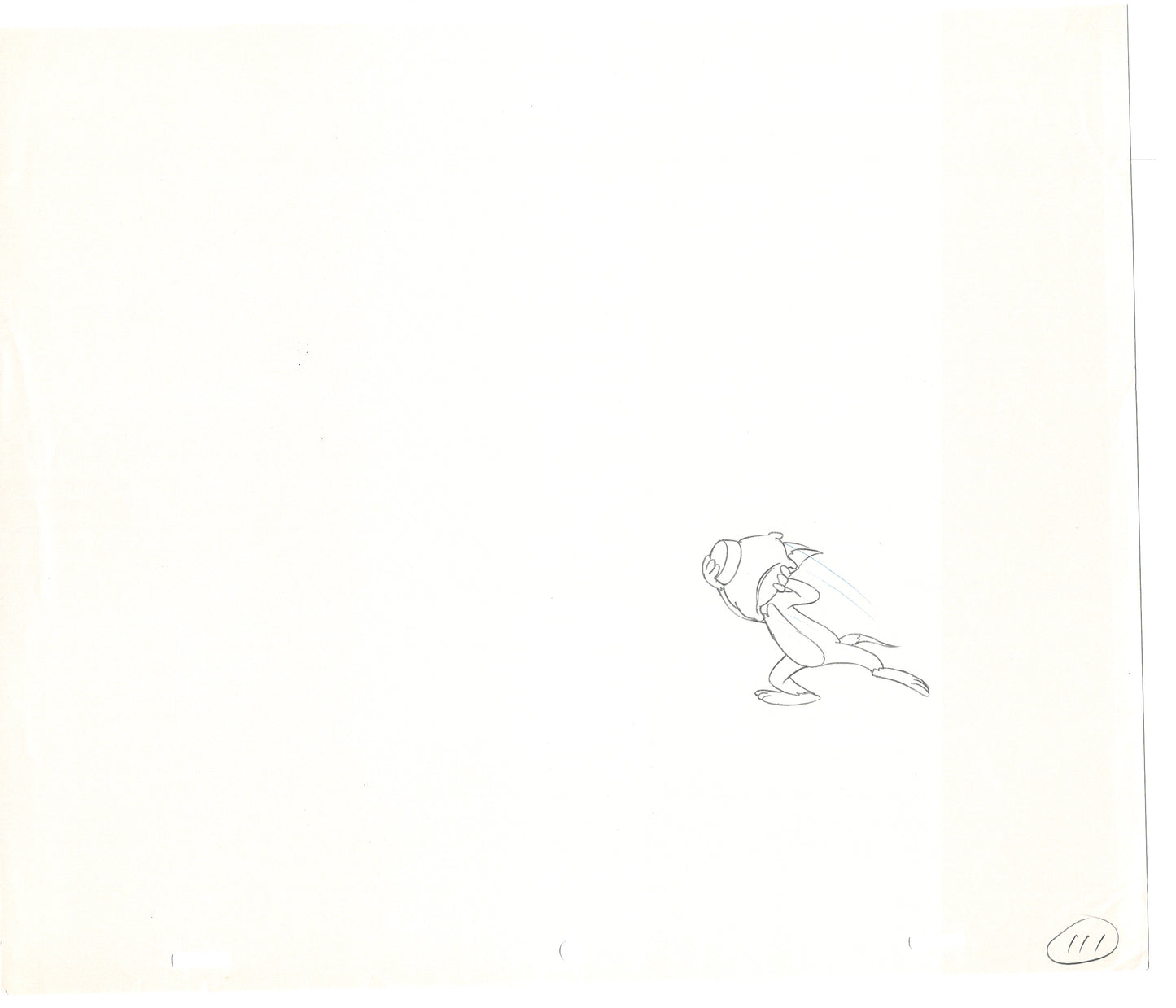 TOM AND JERRY The Movie Original Production Drawing Hanna Barbera 1992 Drawn by and from Estate of Animator Phil Babet b20
