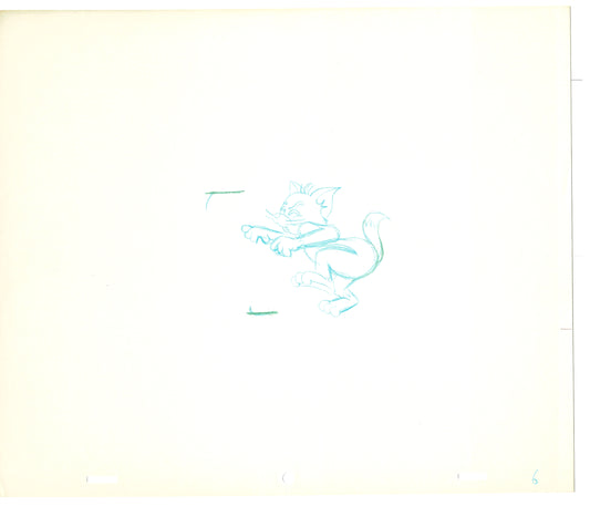 TOM AND JERRY The Movie Original Production Drawing Hanna Barbera 1992 Drawn by and from Estate of Animator Phil Babet b29