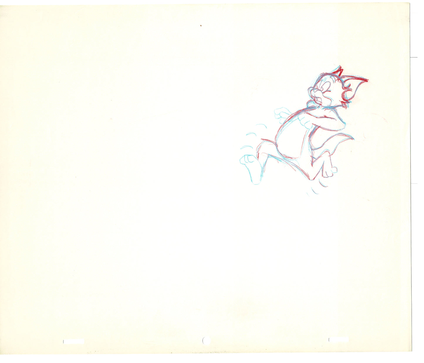 TOM AND JERRY The Movie Original Production Drawing Hanna Barbera 1992 Drawn by and from Estate of Animator Phil Babet b30