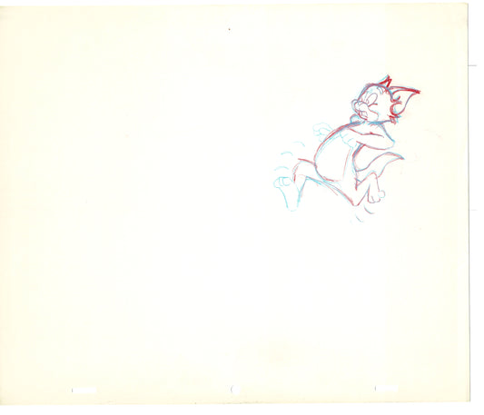 TOM AND JERRY The Movie Original Production Drawing Hanna Barbera 1992 Drawn by and from Estate of Animator Phil Babet b30
