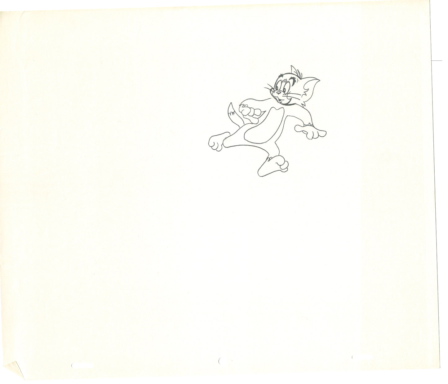 TOM AND JERRY The Movie Original Production Drawing Hanna Barbera 1992 Drawn by and from Estate of Animator Phil Babet b31