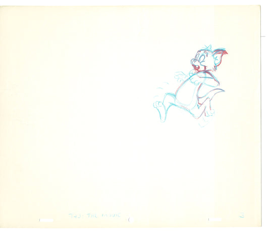 TOM AND JERRY The Movie Original Production Drawing Hanna Barbera 1992 Drawn by and from Estate of Animator Phil Babet b32