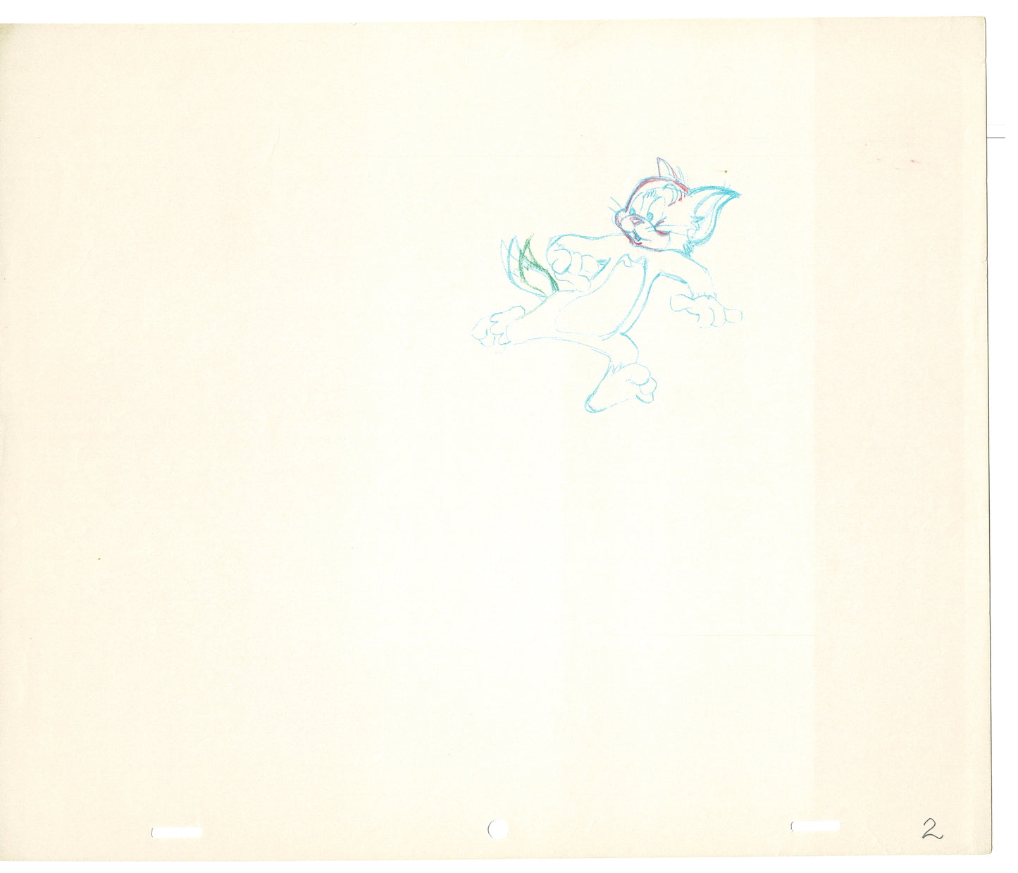 TOM AND JERRY The Movie Original Production Drawing Hanna Barbera 1992 Drawn by and from Estate of Animator Phil Babet b35
