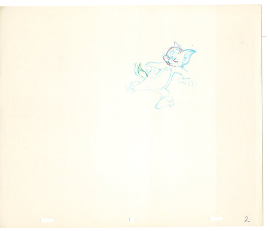 TOM AND JERRY The Movie Original Production Drawing Hanna Barbera 1992 Drawn by and from Estate of Animator Phil Babet b35