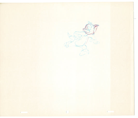 TOM AND JERRY The Movie Original Production Drawing Hanna Barbera 1992 Drawn by and from Estate of Animator Phil Babet b36