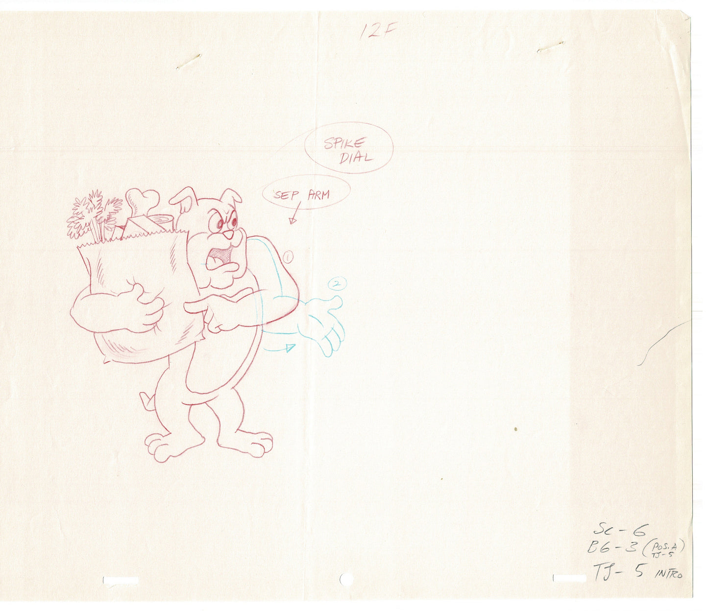 Tom & Jerry 7 Cartoon Animation Cel Drawings Anime Filmation 1980-82 Grp of 7