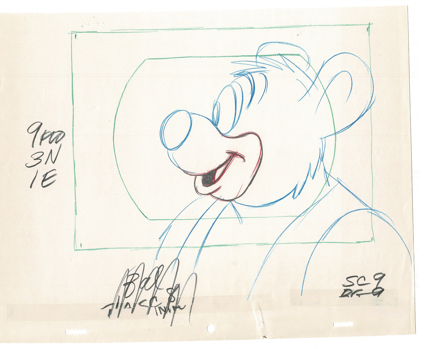 Tom & Jerry 7 Cartoon Animation Cel Drawings Anime Filmation 1980-82 Grp of 7