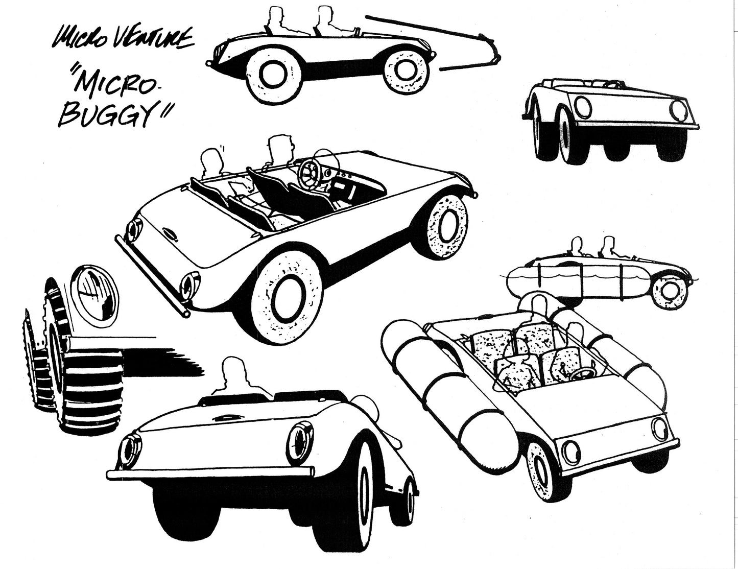 Alex Toth Micro-venture and Jabberjaw Model Sheet Copy Lot of 13 pages of the Cartoon by Hanna Barbera