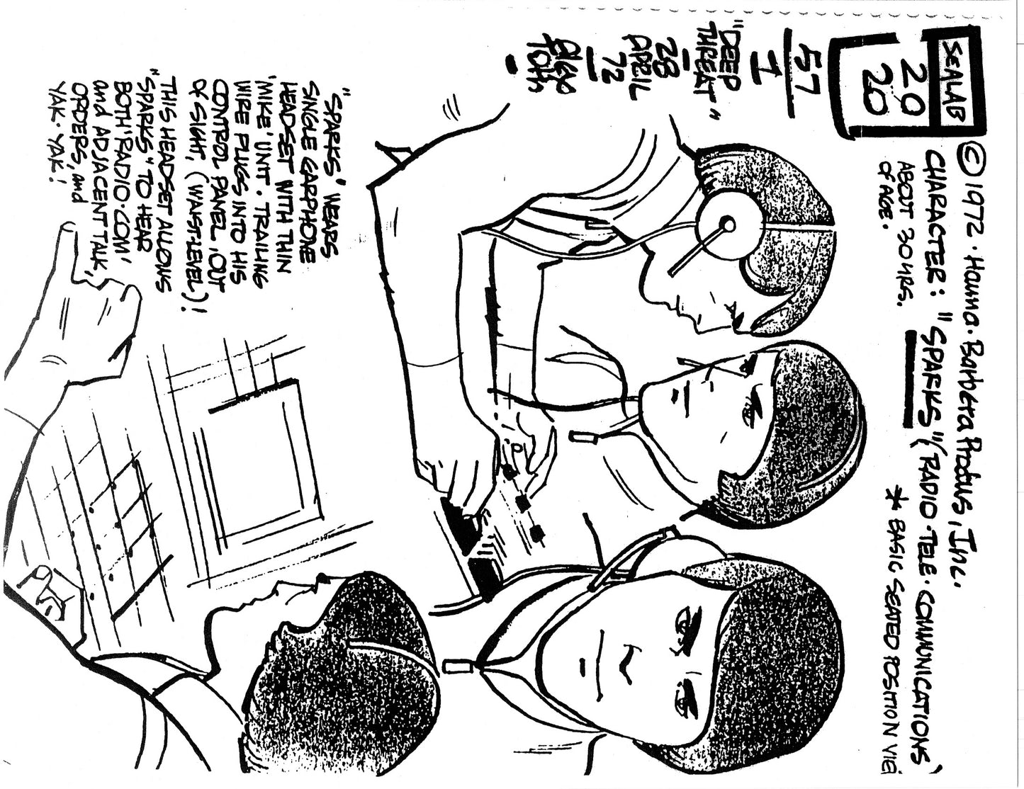 Alex Toth Sealab 2020 Model Sheet Copy Lot of 39 pages of the Cartoon by Hanna Barbera