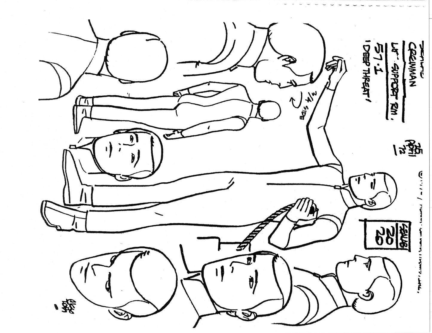 Alex Toth Sealab 2020 Model Sheet Copy Lot of 39 pages of the Cartoon by Hanna Barbera