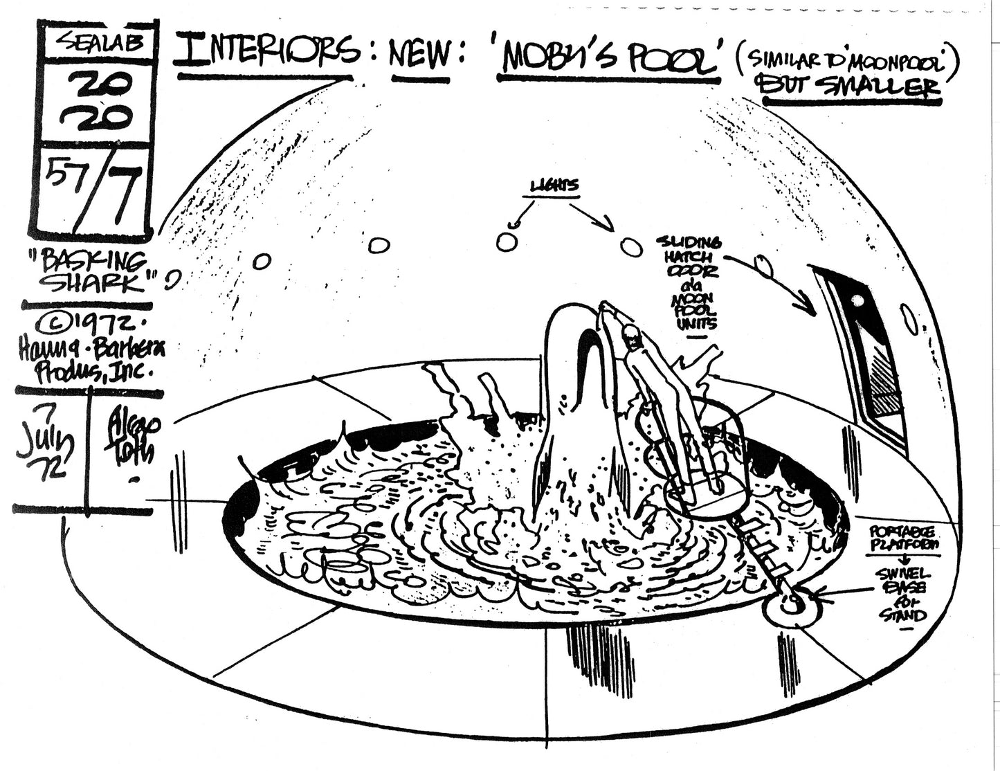 Alex Toth Sealab 2020 Model Sheet Copy Lot of 35 pages of the Cartoon by Hanna Barbera 2