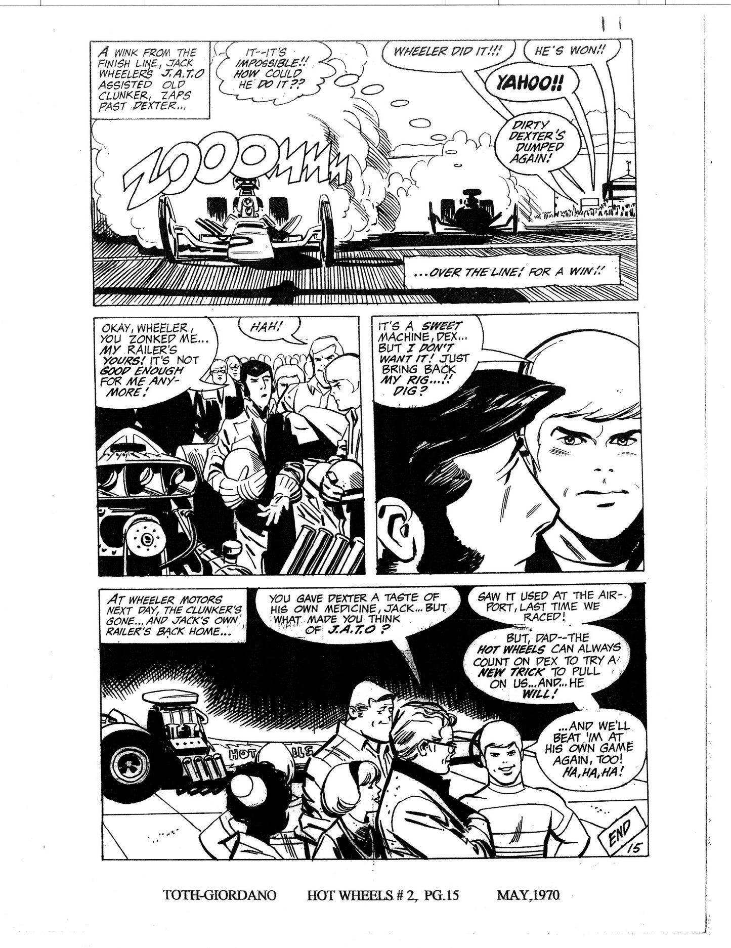 Alex Toth Hot Wheels Comic Book Page Copy Lot of 14 pages