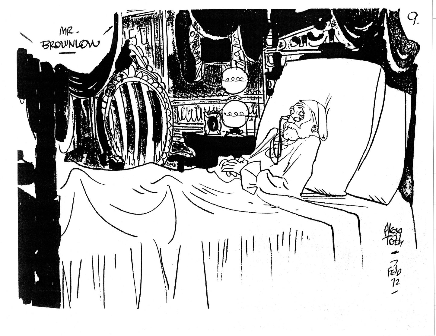 Alex Toth Miscellaneous Model Sheet Copy Lot of 16 pages of Cartoons by Hanna Barbera