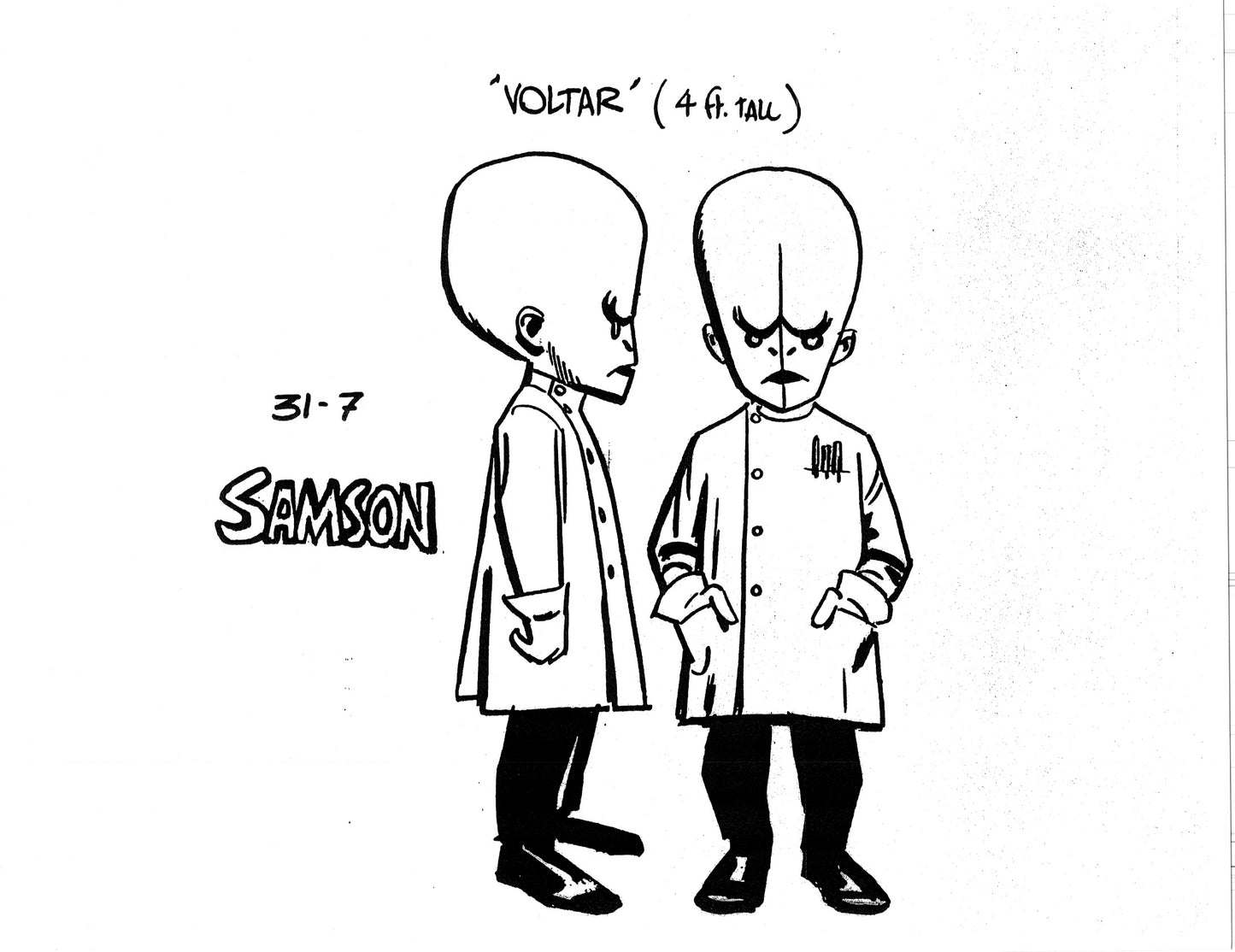 Alex Toth Samson Model Sheet Copy Lot 40 pages of 1967 Cartoon Hanna Barbera