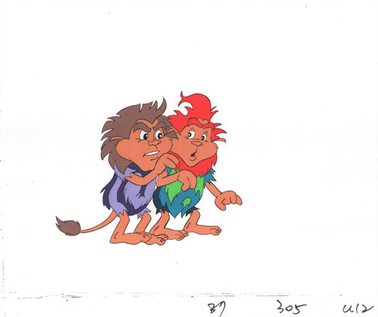 Star Wars: Ewoks Original Production Animation Cel and Drawing from Lucasfilm D-U12