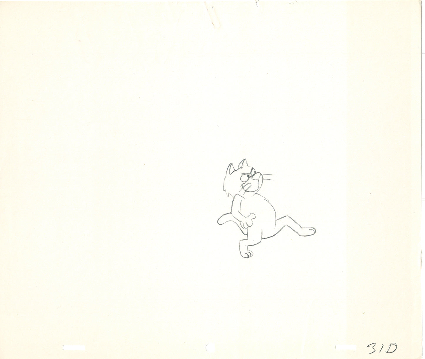 LOT of 16 Vintage Cartoon Animation Production Drawings Sneaky Cat