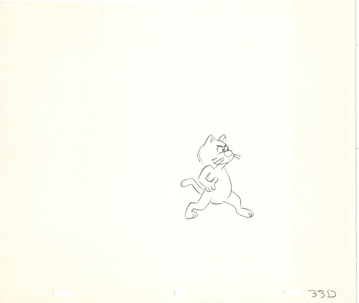 LOT of 16 Vintage Cartoon Animation Production Drawings Sneaky Cat