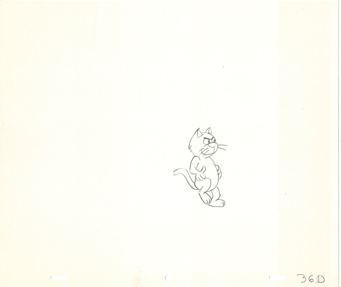 LOT of 16 Vintage Cartoon Animation Production Drawings Sneaky Cat