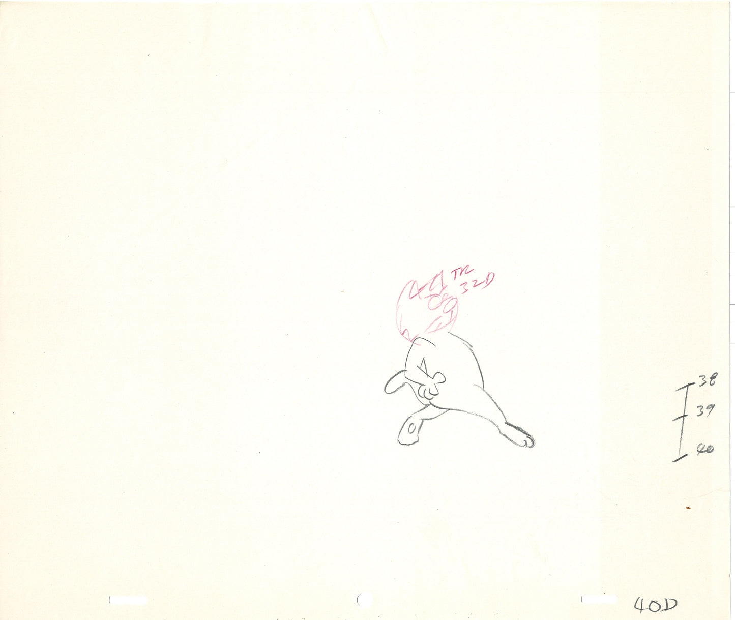 LOT of 16 Vintage Cartoon Animation Production Drawings Sneaky Cat