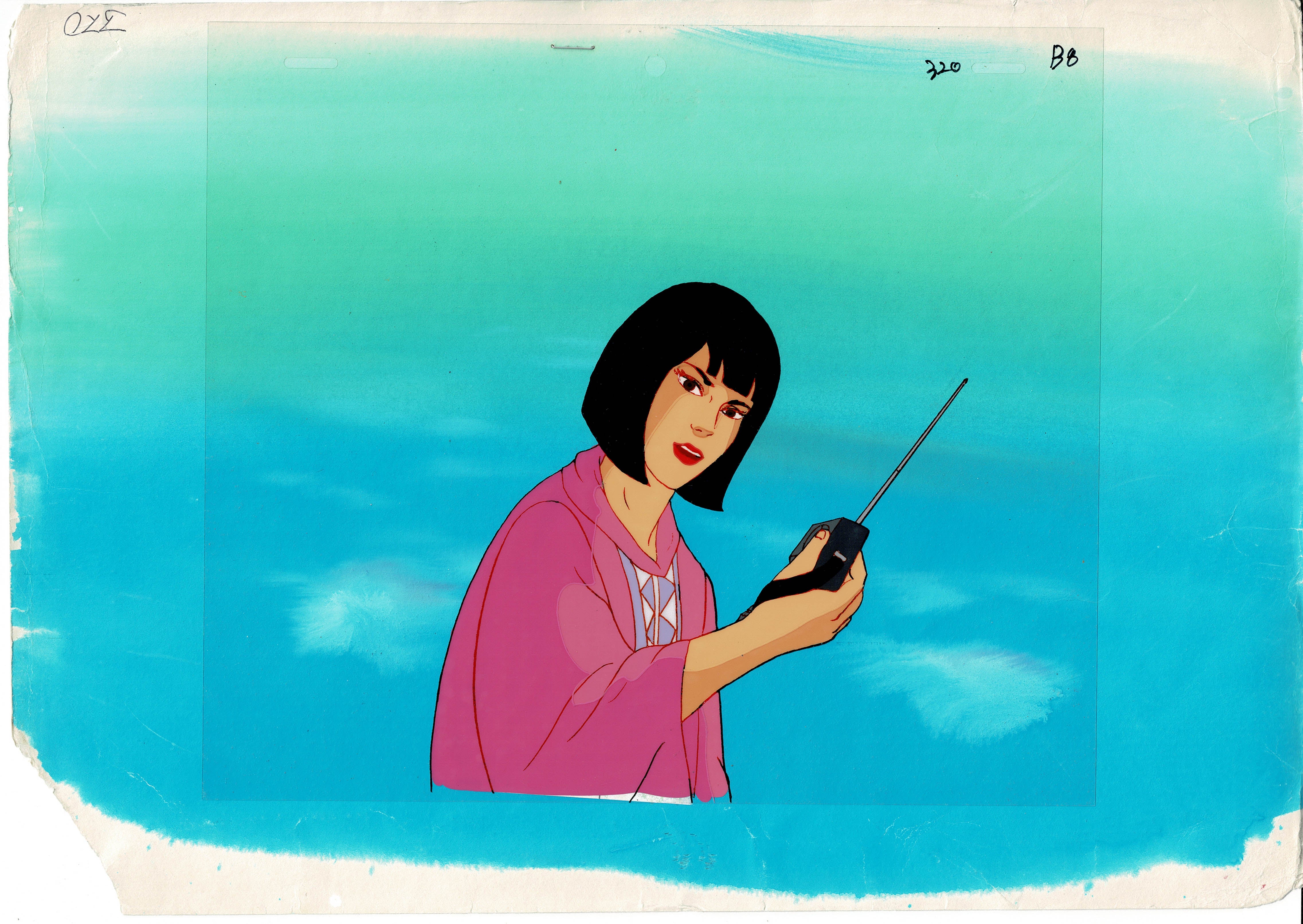 Rambo Original Production Animation Cel n Background OBG Ruby Spears 1 ...