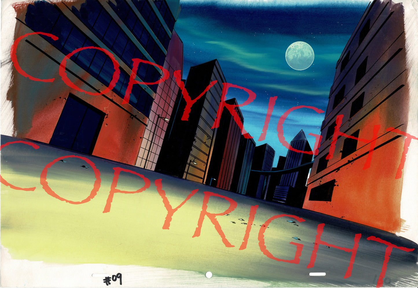 Savage Dragon Production Animation Background from Universal 1995-1996 16