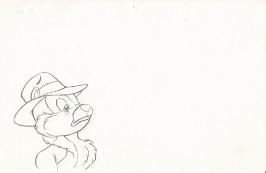 RESCUE RANGERS Walt Disney Production Animation Drawing from Animators Estate 1989-90 1