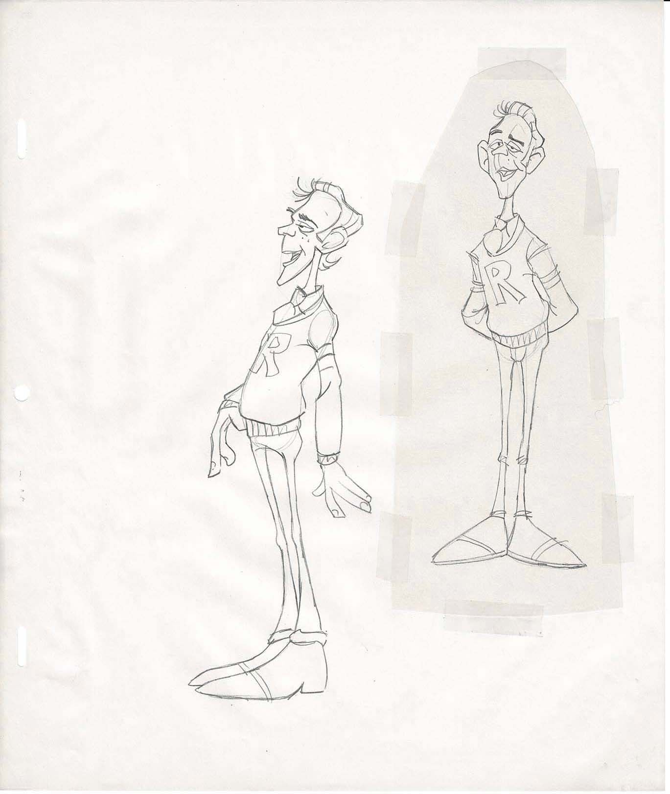 GREASE Cartoon Production Animation Character/Model Drawing from Ralph Bakshi A-35