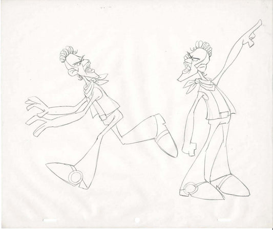 GREASE Cartoon Production Animation Character/Model Drawing from Ralph Bakshi A-36