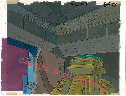 HE-MAN and the Masters of the Universe MOTU Production Animation Background from Filmation 1980s n37