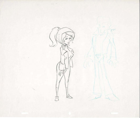 GREASE Cartoon Production Animation Character/Model Drawing from Ralph Bakshi A-42