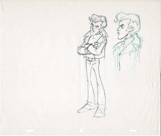 GREASE Cartoon Production Animation Character/Model Drawing from Ralph Bakshi A-44