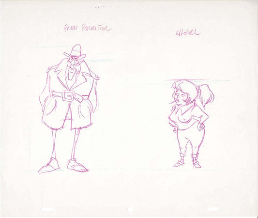 GREASE Cartoon Production Animation Character/Model Drawing from Ralph Bakshi A-48