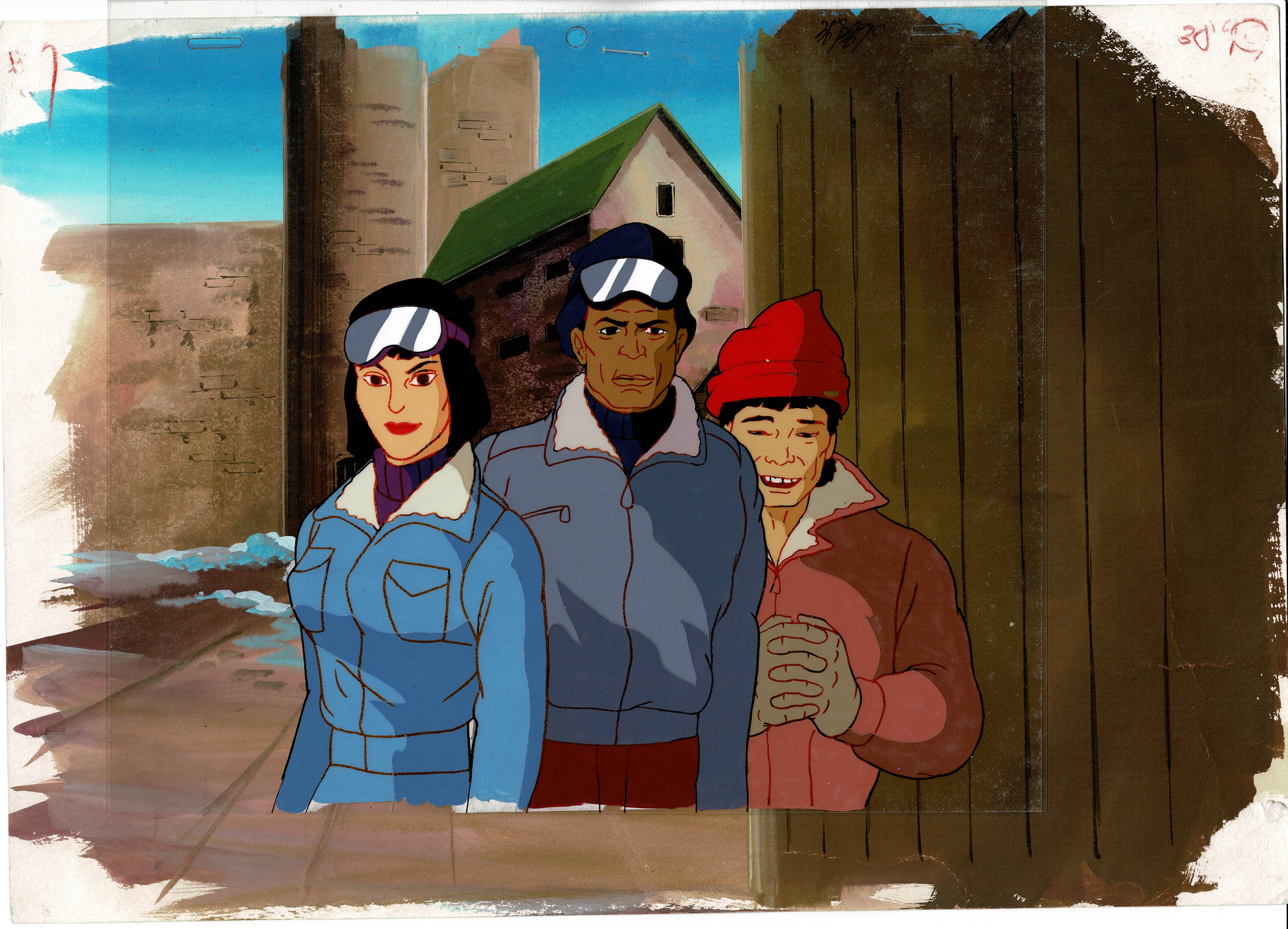 Rambo Original Production Animation Cel n Background OBG Ruby Spears 1 ...