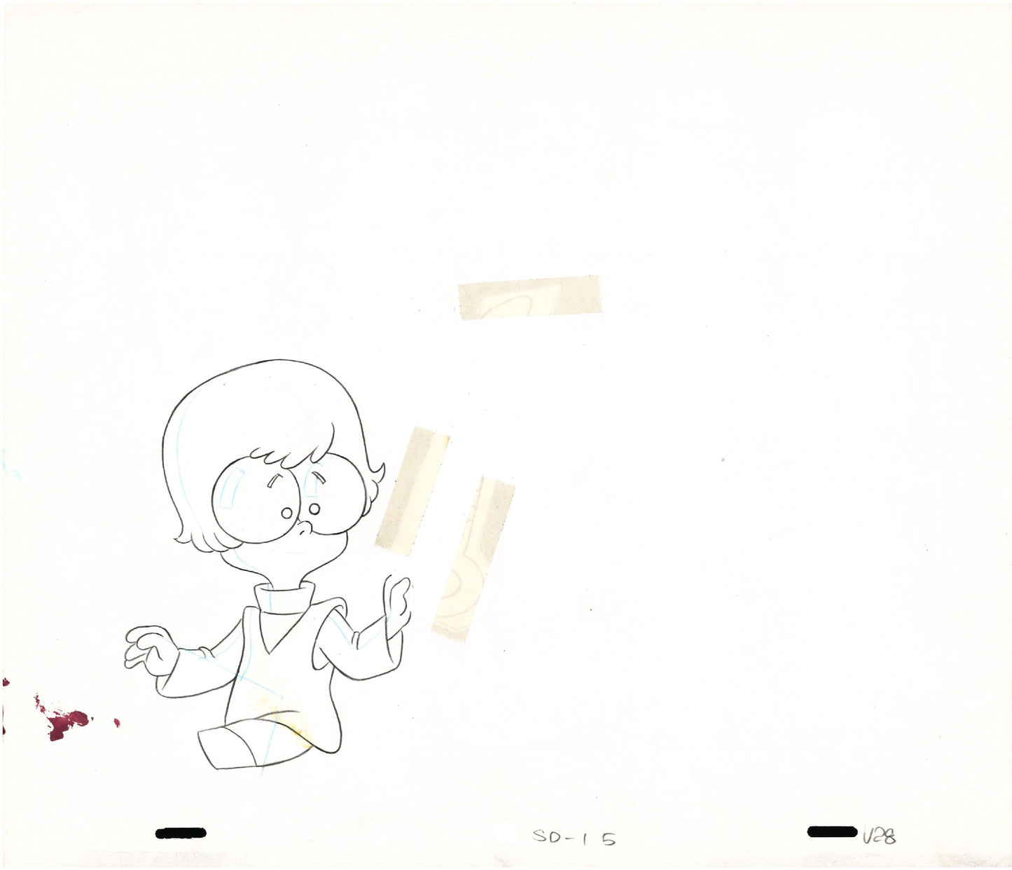 A Pup Named Scooby Doo Velma Hanna Barbera 1988-91 Production Animation Cel Drawing v8