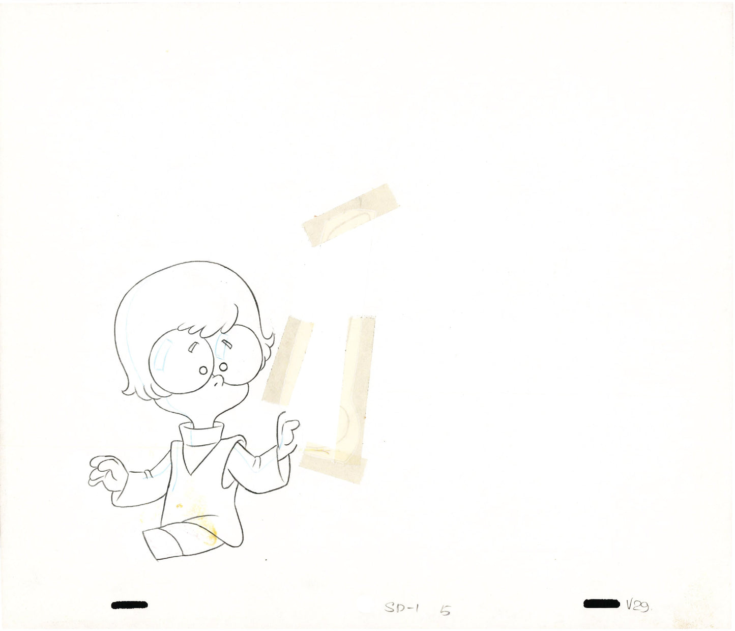 A Pup Named Scooby Doo Velma Hanna Barbera 1988-91 Production Animation Cel Drawing v9