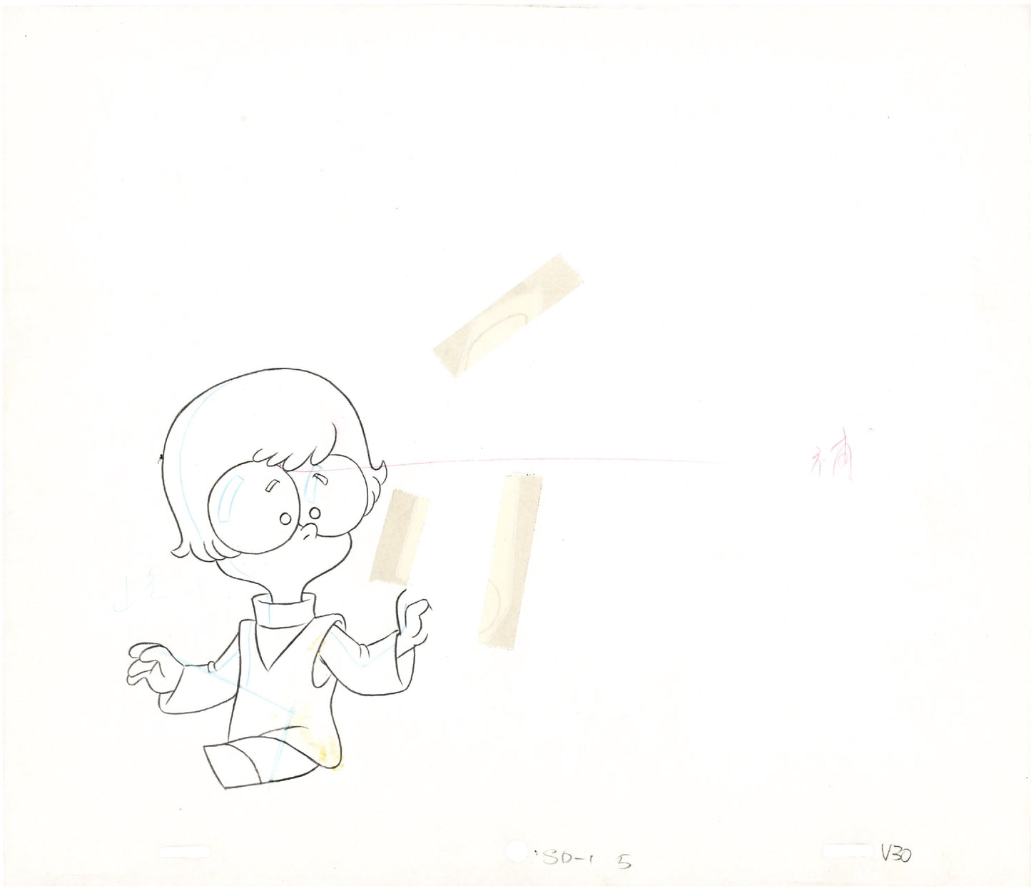 A Pup Named Scooby Doo Velma Hanna Barbera 1988-91 Production Animation Cel Drawing v10