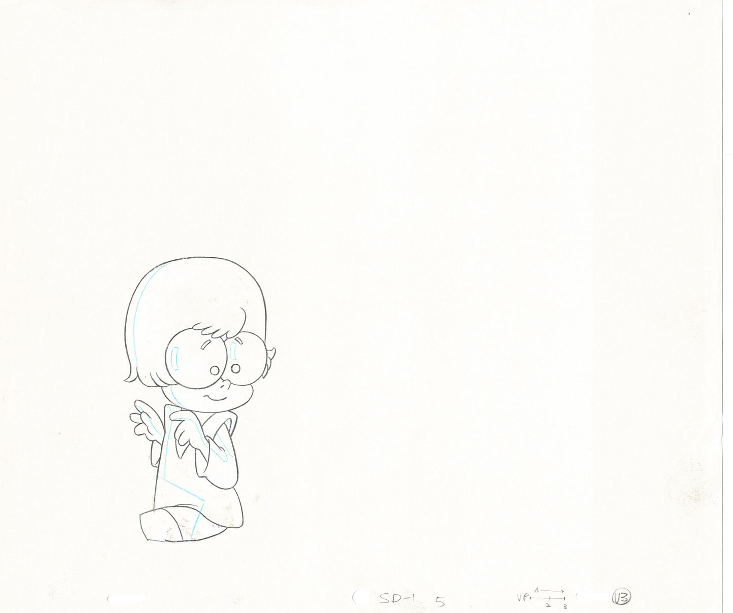 A Pup Named Scooby Doo Velma Hanna Barbera 1988-91 Production Animation Cel Drawing v1