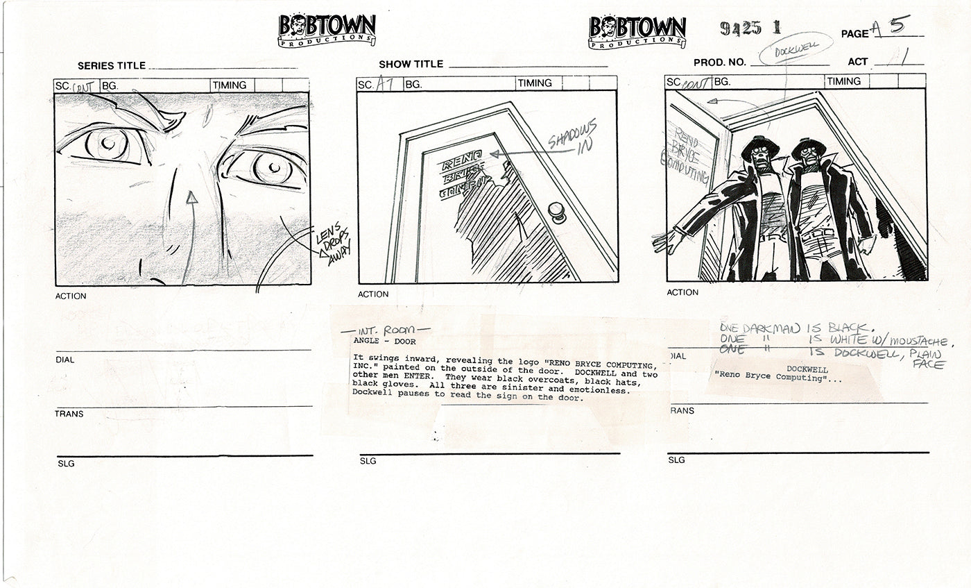 Jim Lee Wildc.a.t.s. Wildcats Production Animation Storyboard Nelvana 1994-5 D1-007