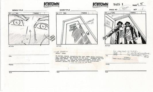 Jim Lee Wildc.a.t.s. Wildcats Production Animation Storyboard Nelvana 1994-5 D1-007