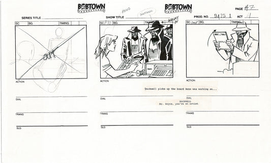 Jim Lee Wildc.a.t.s. Wildcats Production Animation Storyboard Nelvana 1994-5 D1-009