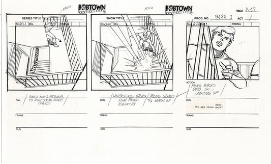 Jim Lee Wildc.a.t.s. Wildcats Production Animation Storyboard Nelvana 1994-5 D1-019