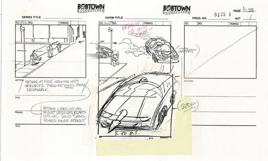 Jim Lee Wildc.a.t.s. Wildcats Production Animation Storyboard Nelvana 1994-5 D1-023