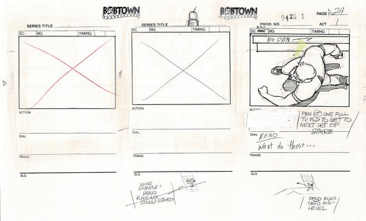 Jim Lee Wildc.a.t.s. Wildcats Production Animation Storyboard Nelvana 1994-5 D1-026