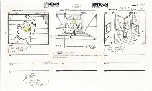 Jim Lee Wildc.a.t.s. Wildcats Production Animation Storyboard Nelvana 1994-5 D1-028