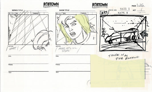 Jim Lee Wildc.a.t.s. Wildcats Production Animation Storyboard Nelvana 1994-5 D1-029
