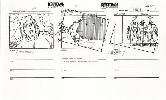 Jim Lee Wildc.a.t.s. Wildcats Production Animation Storyboard Nelvana 1994-5 D1-038