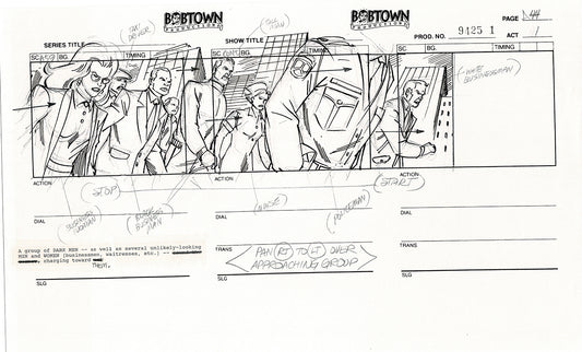 Jim Lee Wildc.a.t.s. Wildcats Production Animation Storyboard Nelvana 1994-5 D1-049