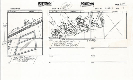 Jim Lee Wildc.a.t.s. Wildcats Production Animation Storyboard Nelvana 1994-5 D1-059